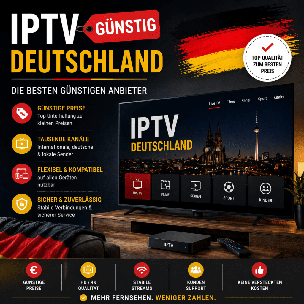 IPTV günstig Deutschland – Die besten günstigen Anbieter (2026)