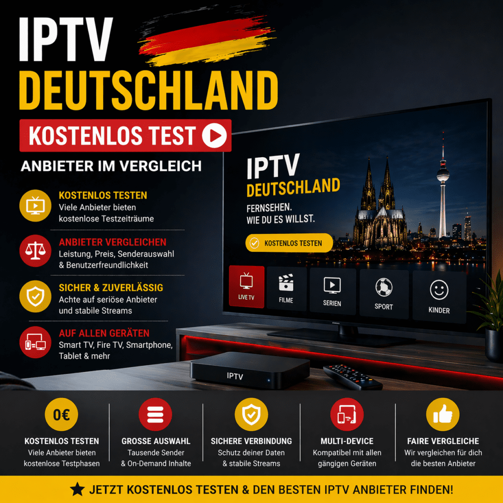 IPTV Deutschland kostenlos Test (2026) – Anbieter im Vergleich
